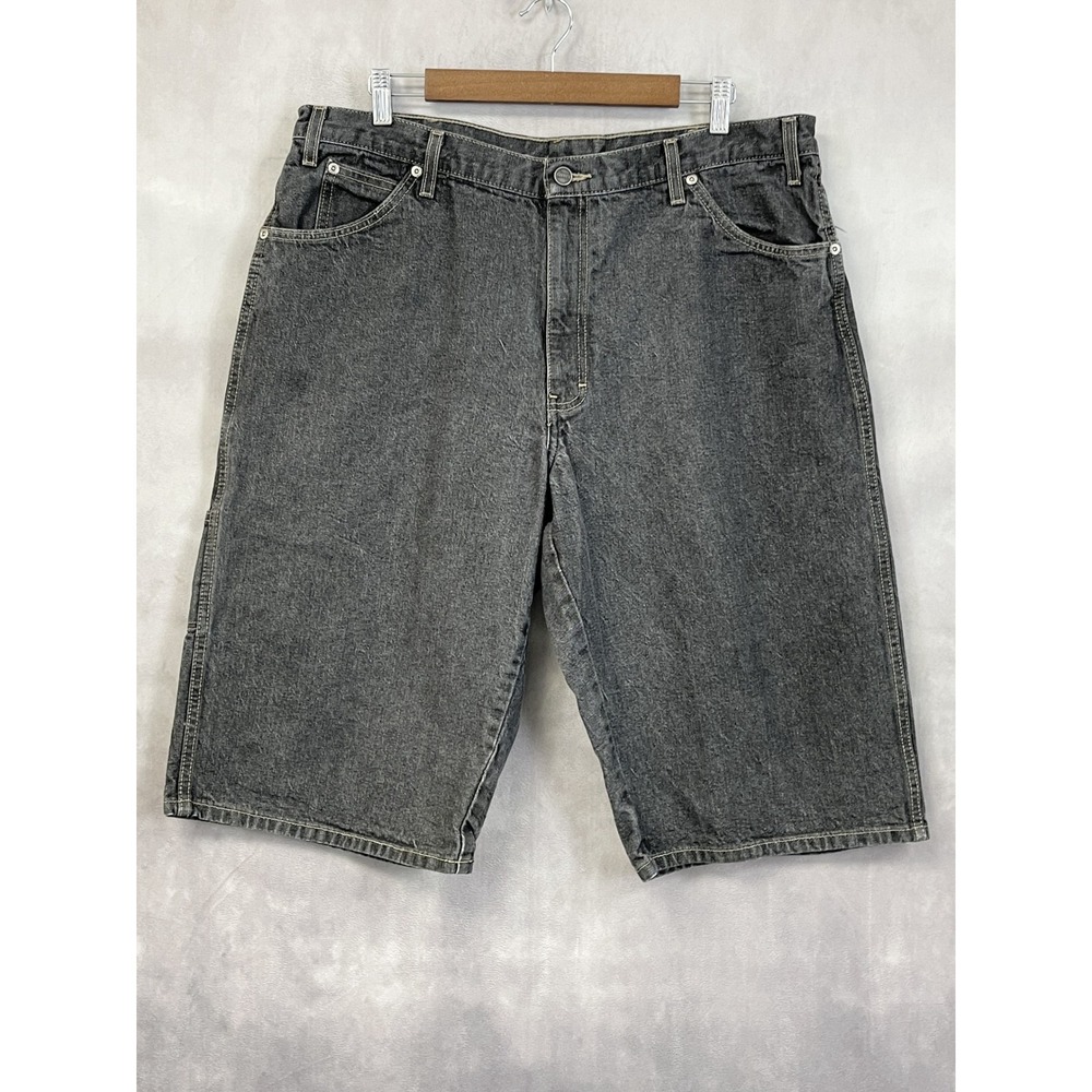 Vintage Dickies Carpenter Denim Shorts Mens 38 Jorts Baggy Workwear Skater Y2K